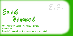 erik himmel business card